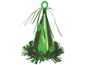 Грузик д/шара Колпак зеленый 170гр