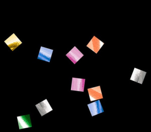 Конфетти метал. мульти 6х6мм 100гр