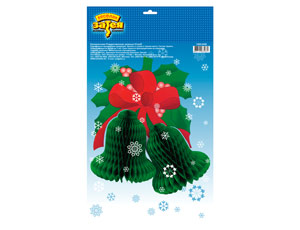 Колокольчики Рождеств зеленые 41cm/G