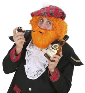 Борода с усами рыжая