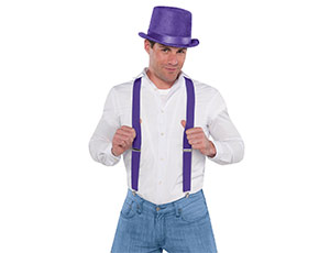 Подтяжки фиолетовые