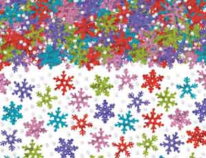 Конфетти Снежинки разноцв 70гр