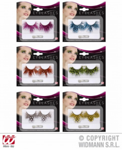 Ресницы перо в горох