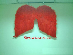 Крылья перьевые красные 60х50 см