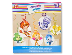 Спираль Фиксики 46-60см 12шт