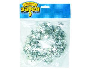 Гирлянда провол Звезды сереб 270см/G