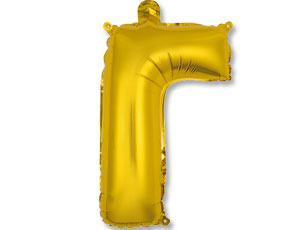 Шар буква Г золото 41см