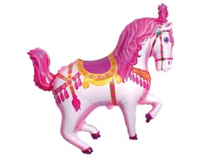 Ф М/ФИГУРА/3 Лошадь цирковая розовая/FM