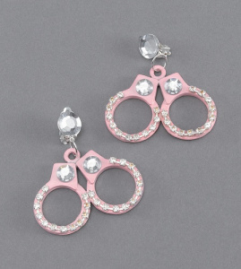 Серьги-наручники розовые