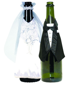 Украшение для бутылок свадебное/A