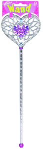 Палочка волшебная Сердце серебряная/А
