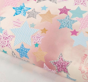 Бумага глянцевая Звездочки 70*100см