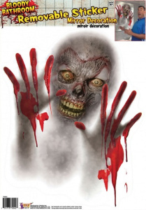 Наклейка Кровавое отражение в ванной