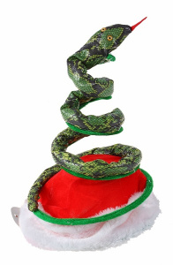 Шляпа пружинка змейка