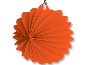 Фонарик бум круглый оранжевый 25см