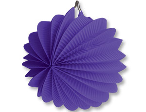 Фонарик бум круглый фиолетовый 25см