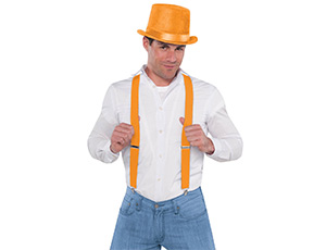 Подтяжки оранжевые