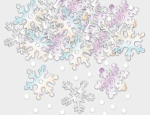 Конфетти Снежинки перл 14гр/A