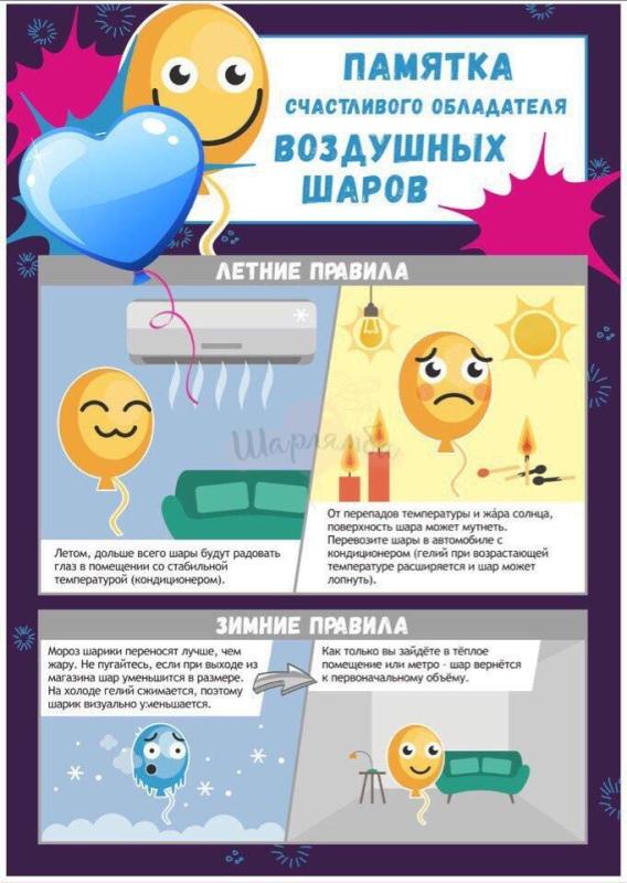 Памятка обладателя воздушных шаров