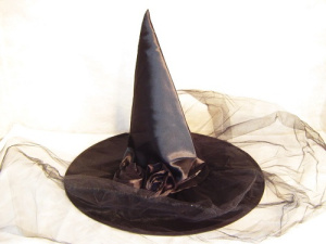 Колпак Ведьмы с вуалью черн