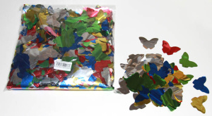 Конфетти металл. Бабочки 4,1см мульти 1кг