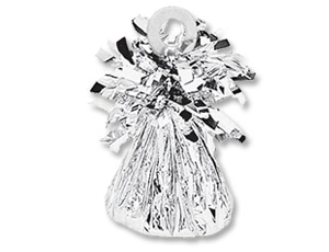 Грузик д/шара Конус серебряный 170гр