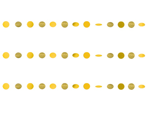 Гирлянда Круги Yellow S блеск 2,1м 6шт