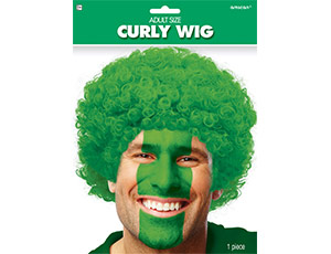 Парик Кудрявый зелёный