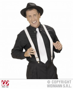 Подтяжки белые