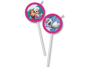 Трубочка д/коктейля Frozen 24см 6шт