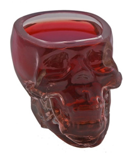 Стакан Череп 6*8,5см стекло