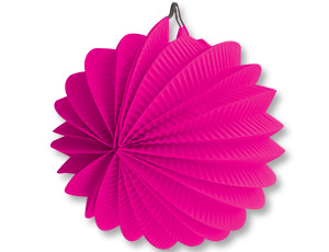 Фонарик бум круглый ярко-розовый 25см