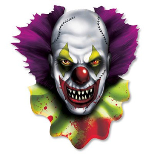 Баннер Жуткий Клоун 34см