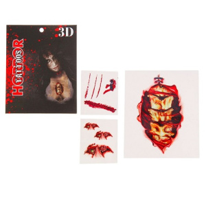 Наклейки 3D Смертельные раны