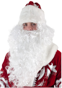 Борода и парик Деда Мороза