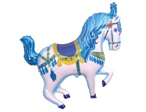 Ф М/ФИГУРА/3 Лошадь цирковая голубая/FM