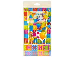 Декор-комплект д/торта С ДР Мозаика