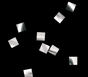 Конфетти метал. серебро 6х6мм 100гр