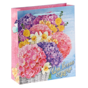 Пакет От всего сердца 23х27см