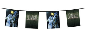 Гирлянда флажки Вечеринка Зомби