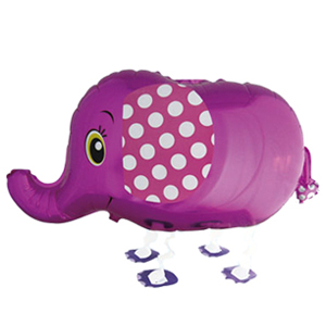 Шар ходячий Слон розовый