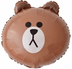 Шар на палочке Голова Медведя