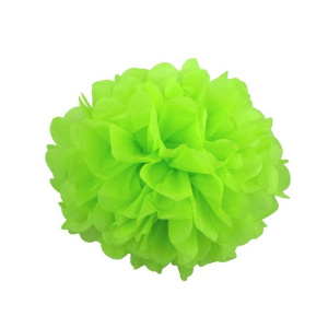 Помпон бумажный 30 см. салатовый