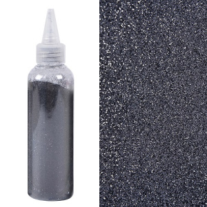 Глиттер Черный 80гр в банке