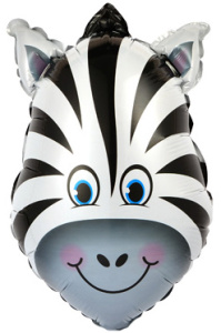 Шар на палочке Голова Зебры