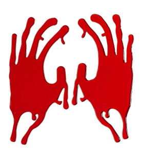 Кровавые отпечатки рук, 2 шт.