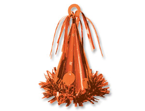 Грузик д/шара Колпак оранжевый/А