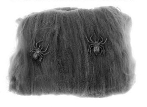 Паутина черная 2 паука