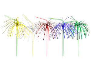 Трубочка д/коктейля Салют фольг 12штG