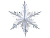 Фигура Снежинка №3 фольг сереб 40см/G 